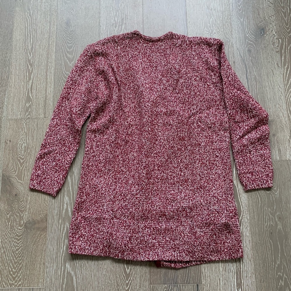 LL Bean Signature Ragg Wool open cardigan - Picture 7 of 8
